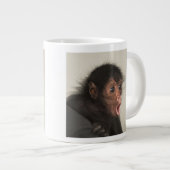 赤い顔のスパイダーモンキーアテルパンスカス) ジャンボコーヒーマグカップ (正面右)