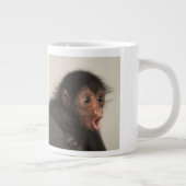 赤い顔のスパイダーモンキーアテルパンスカス) ジャンボコーヒーマグカップ (右)