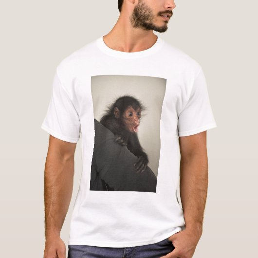 赤い顔のスパイダーモンキーアテルパンスカス) Tシャツ (正面)