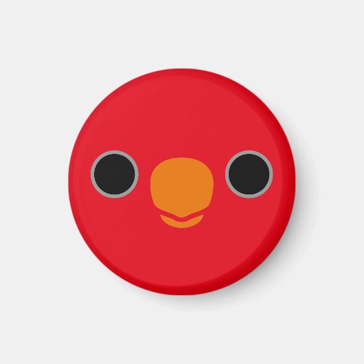赤い顔 マグネット (正面)