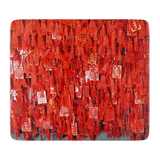 赤い願い カッティングボード (正面)