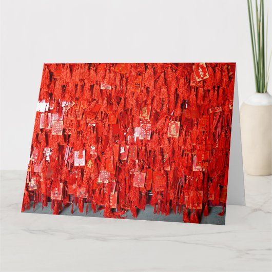 赤い願い カード (正面)