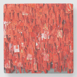 赤い願い ストーンコースター