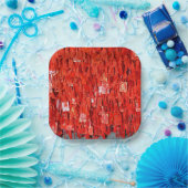 赤い願い ペーパープレート (パーティー)