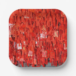 赤い願い ペーパープレート