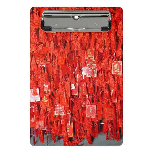 赤い願い ミニクリップボード (正面)