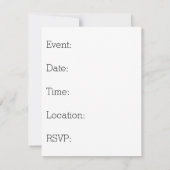 赤い風船で笑う顔 招待状 (裏面)