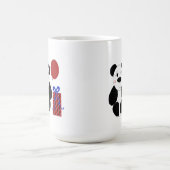 赤い風船を持つパンダ コーヒーマグカップ (中央)