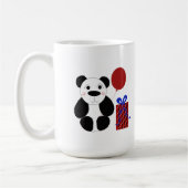 赤い風船を持つパンダ コーヒーマグカップ (左)