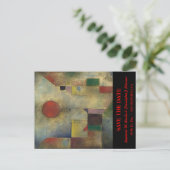 「赤い風船」ウェブサイトでお知らせを保存 / ウェブサイト 案内ポストカード (スタンド正面)