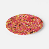 赤い飛び絵を描散 ペーパープレート (アングル)