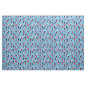 赤い飛んでいる風船 ファブリック (ファットクウォーター)