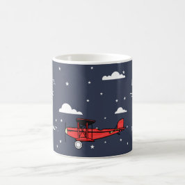 赤い飛行機のマグのココアのクリスマスのギフト コーヒーマグカップ