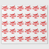 赤い飛行機 ラッピングペーパー (フラット)