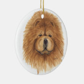 赤い食事のオーナメント セラミックオーナメント (右)