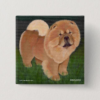 赤い食事ボタン 缶バッジ