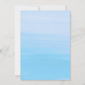 赤い飲み物と青い水のプールパーティー 招待状 (裏面)