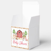 赤い養殖動物の赤ちゃんシャワー フェイバーボックス (オープン)