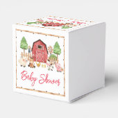 赤い養殖動物の赤ちゃんシャワー フェイバーボックス (裏面サイド)