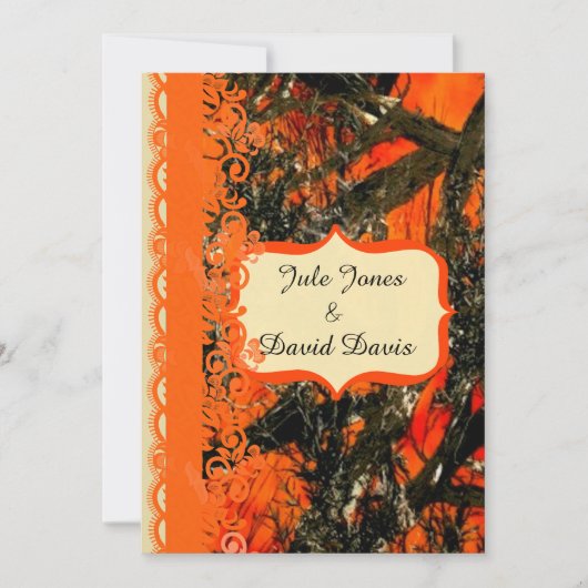 赤い首の結婚式招待状 招待状 (正面)