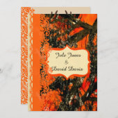 赤い首の結婚式招待状 招待状 (正面/裏面)