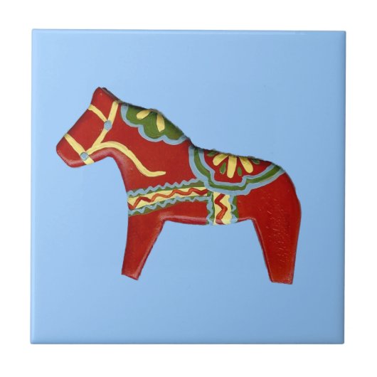 赤い馬のタイル タイル (正面)