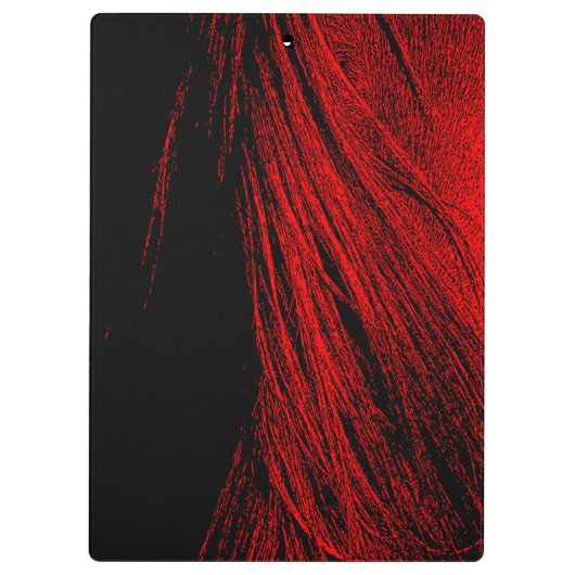 赤い馬のマネ抽象芸術クリップボード クリップボード (裏面)