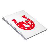 赤い馬蹄形女と馬 ノートブック (右側)