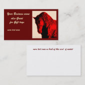 赤い馬 名刺 (正面/裏面)