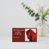 赤い馬 名刺 (スタンド正面)