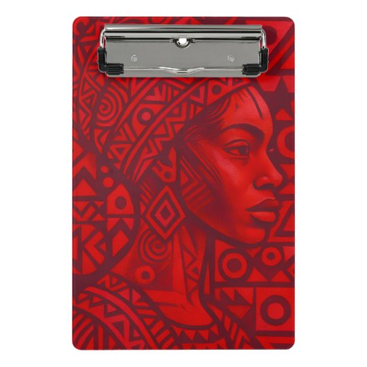 赤い驚くべきクリップボード ミニクリップボード (正面)