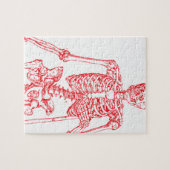 赤い骨組 ジグソーパズル (横)