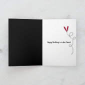 赤い高い靴(掲示板付き) カード (内部)