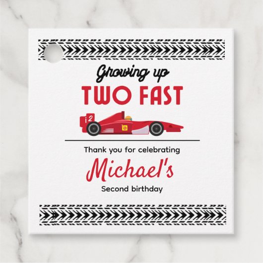 赤い高速レースカーボーイ2ndを育ててくれてありがとう フェイバータグ (正面)