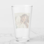 赤い髪のベッドに横たわる美しい少女 タンブラーグラス (裏面)