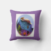 赤い髪の女の子"枕 クッション (裏面)