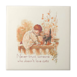 赤い髪の子猫引用文 タイル