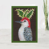 赤い髭の木こりのクリスマスカードを盗む サンキューカード (正面)