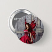 赤い魅力の妖精 缶バッジ (正面&裏面)