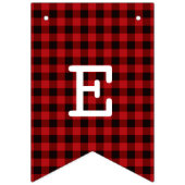 赤い魅力的バッファローはメリークリスマスディアーを助ける バンティングフラッグ (第2の旗)