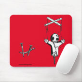 赤い魔女の人形マウスパッド マウスパッド (マウス)
