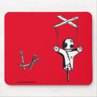 赤い魔女の人形マウスパッド マウスパッド