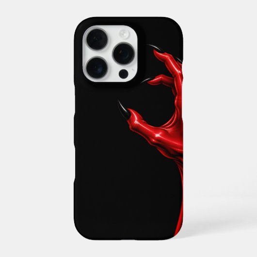 赤い魔女の爪 ゴシックスマホケース iPhoneケース (裏面)