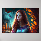 赤い魔女、青い目、赤頭美しい ポスター (正面)