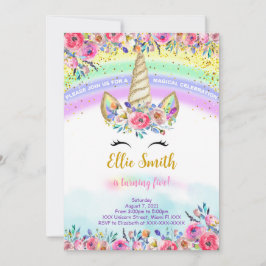 赤い魔法のユニコーンの招待状 招待状