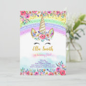 赤い魔法のユニコーンの招待状 招待状 (スタンド正面)