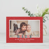 赤い魔法を信じて　写真クリスマスカード シーズンカード (スタンド正面)