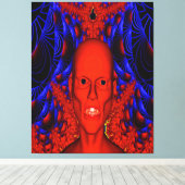 赤い魔物 キャンバスプリント (インサイチュ (ウッドフロア))