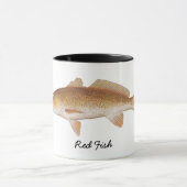 赤い魚、メリーK著元の芸術 マグカップ (中央)