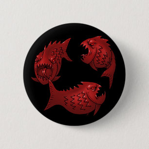 赤い魚 缶バッジ
